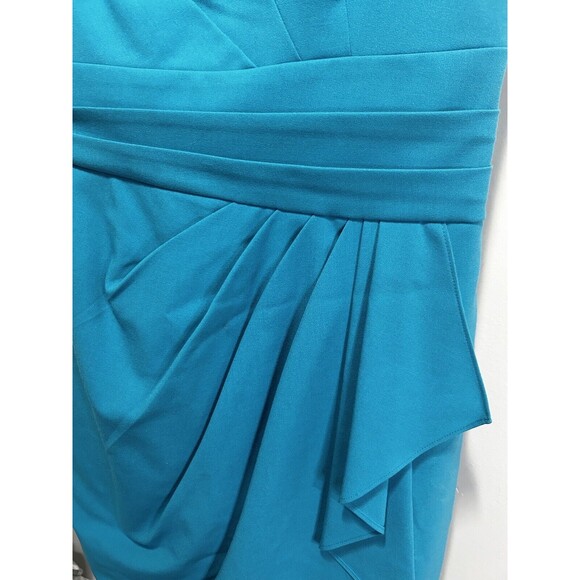 Calvin Klein Women’s Size 6 Sheath Dress Blue Aqua Sleeveless Knee Length - Picture 3 of 9